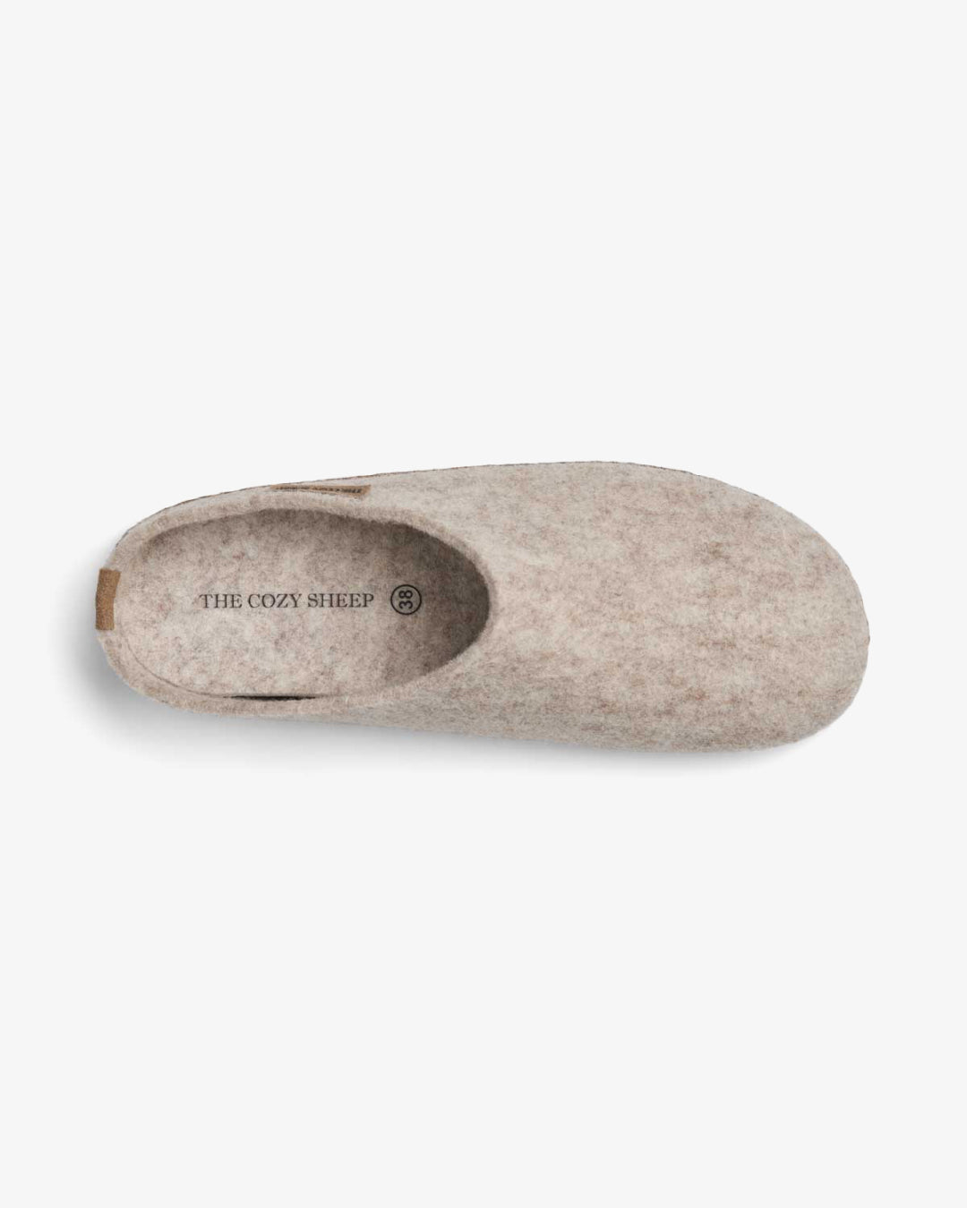 FIlzpantoffeln mit Gummisohle – Beige