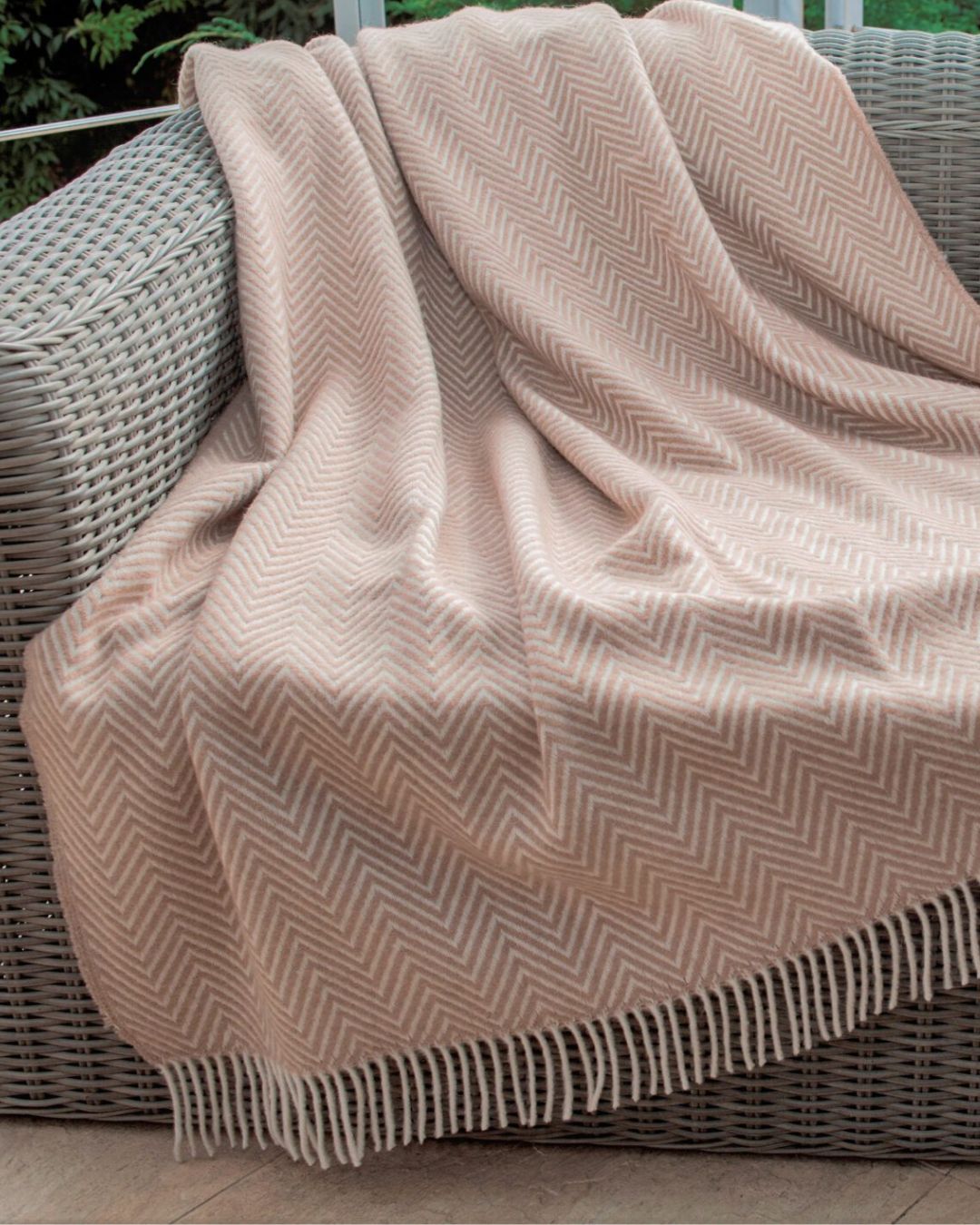 Wolldecke 140x200 cm - Beige