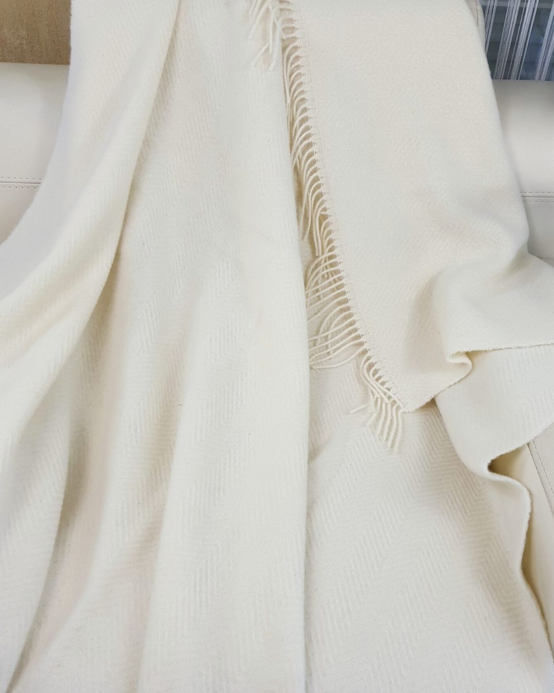 Wolldecke 140x200 cm - Creme