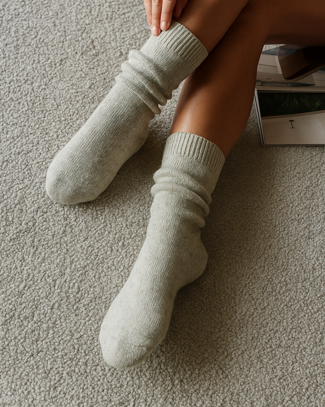 Thermowollsocken – Hellgrau