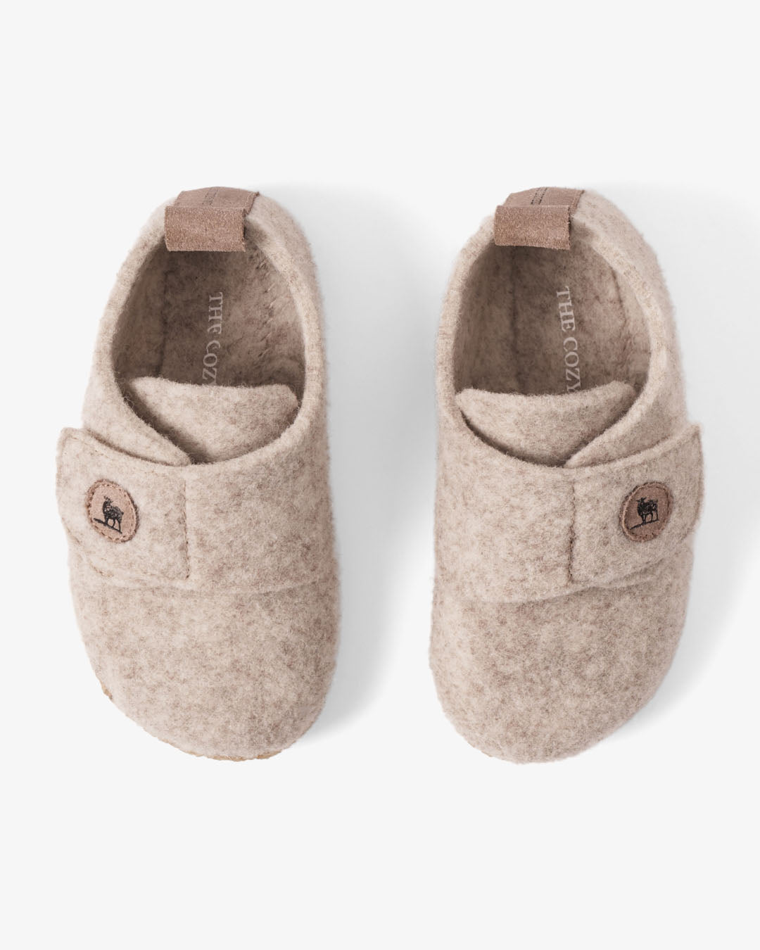 Hjemmesko uldfilt - Børn (Beige) - The Cozy Sheep
