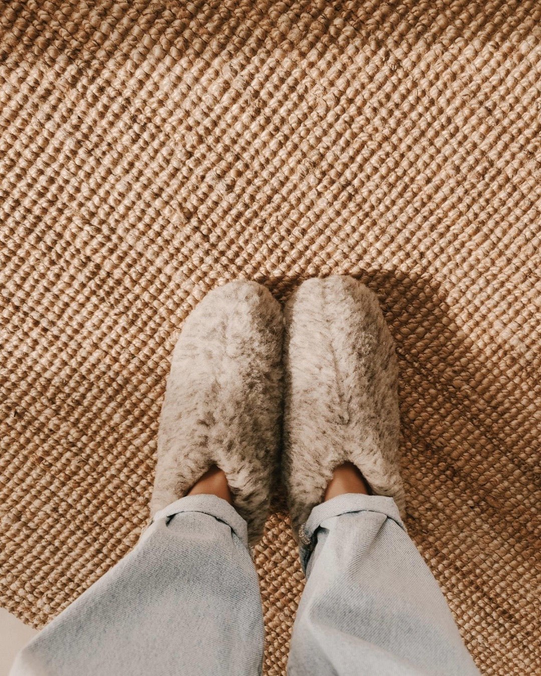 Uldhjemmesko – Lysegrå (Lav model) - The Cozy Sheep