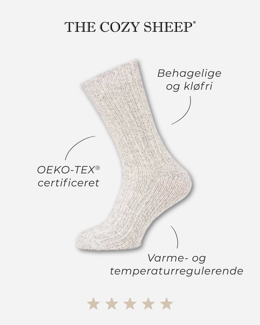 3 par tykke uldstrømper | Bland selv tilbud