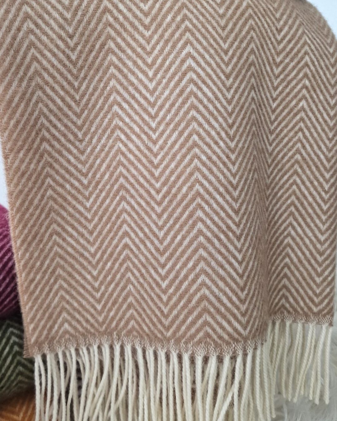 Wolldecke 140x200 cm - Beige