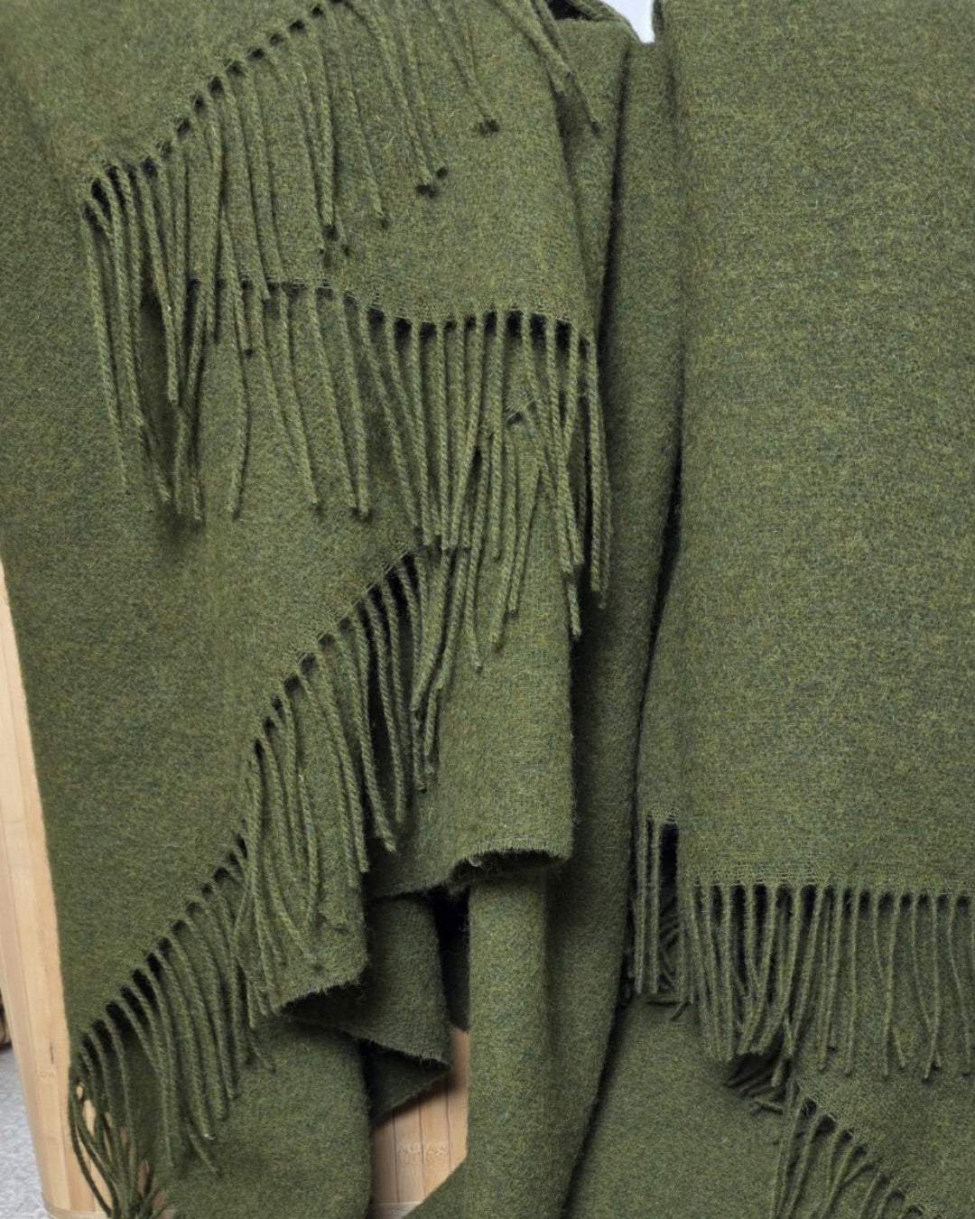 Wolldecke 140 x 200 cm – Grün
