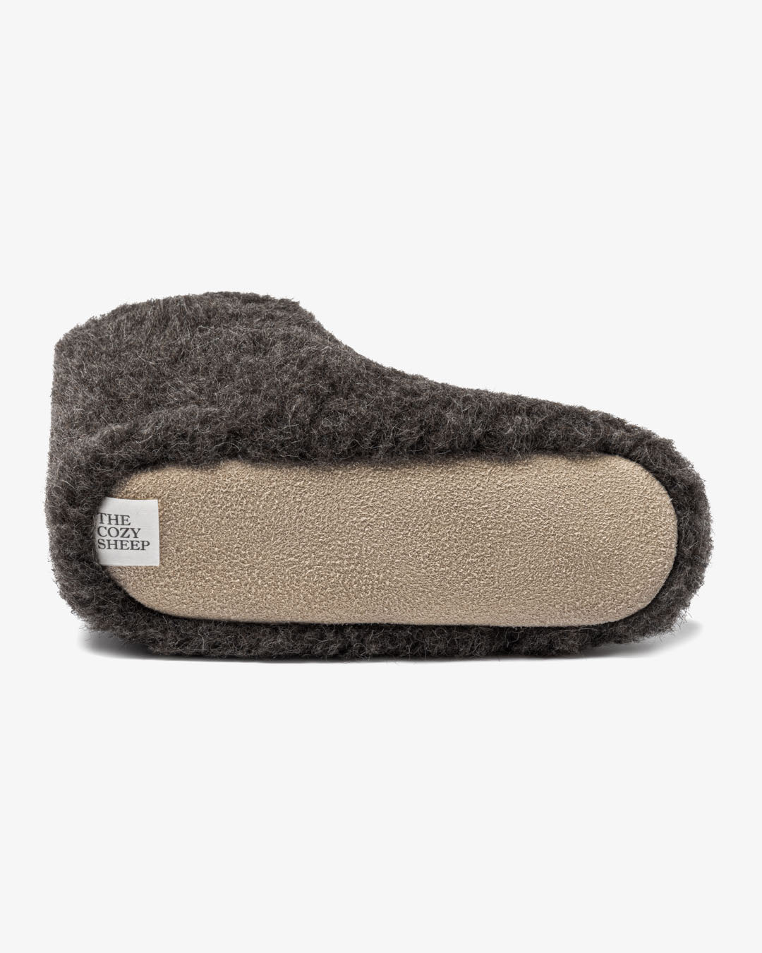 Uldhjemmesko til børn – Mørkegrå (Høj model) - The Cozy Sheep